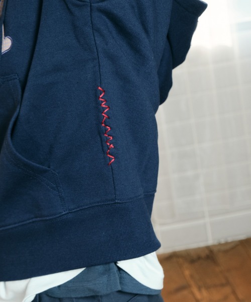 「common gull products.」 ジップアップパーカー SMALL ボルドー レディース_画像6