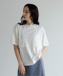 tシャツ 半袖 レースドッキングTEE 104...の詳細画像3