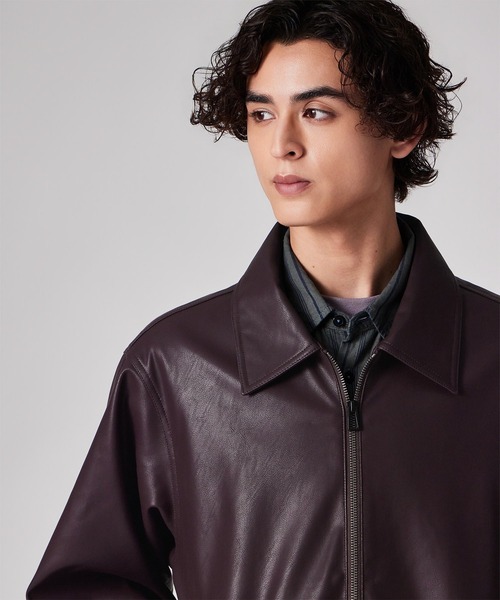 PS Paul Smith ブルゾン アウター シンセティックレザー ジップアップ