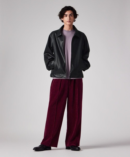 PS Paul Smith ブルゾン アウター シンセティックレザー ジップアップ