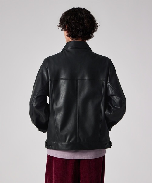 PS Paul Smith ブルゾン アウター シンセティックレザー ジップアップ