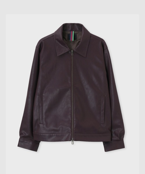 PS Paul Smith ブルゾン アウター シンセティックレザー ジップアップ