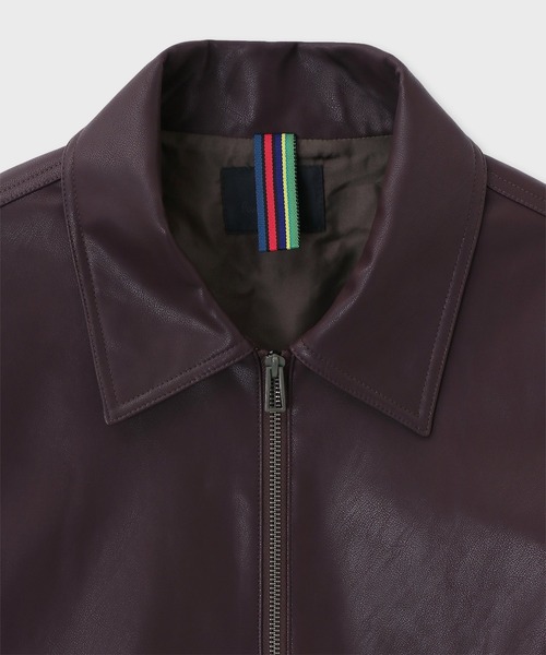PS Paul Smith ブルゾン アウター シンセティックレザー ジップアップ