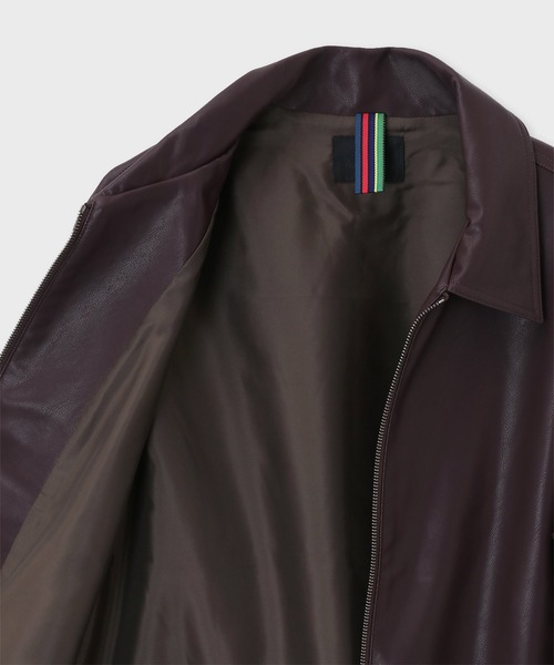 PS Paul Smith ブルゾン アウター シンセティックレザー ジップアップ