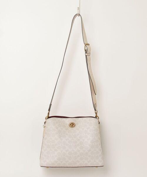 COACH 2way ハンドバッグ ホワイト COACH（コーチ） 2WAYバッグ フリ- ホワイト系その他 レディース