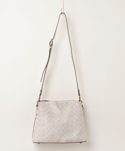 COACH 2way ハンドバッグ ホワイト COACH（コーチ） 2WAYバッグ フリ- ホワイト系その他 レディース