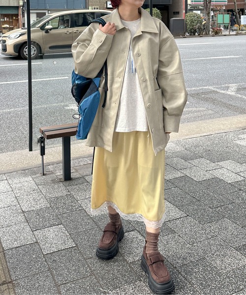 「PILIT」 ロングスカート MEDIUM アイボリー レディース_画像7