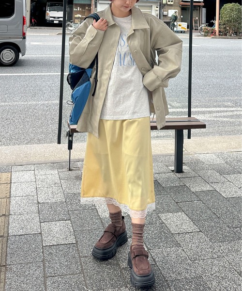 「PILIT」 ロングスカート MEDIUM アイボリー レディース_画像8