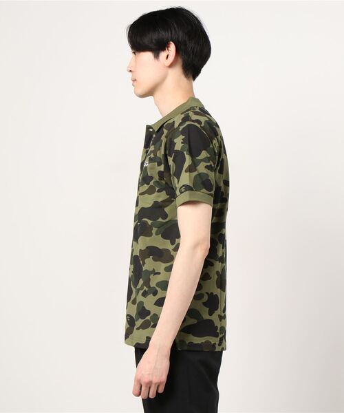 Bape 迷彩　ポロシャツ　Ｌ A BATHING APE（アベイシングエイプ） ポロシャツ COLOR CAMO LARGE