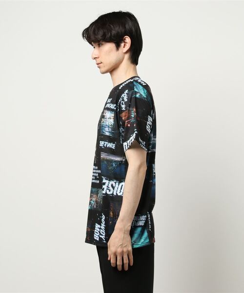 GGD tシャツ ストリート フォト 昇華転写 総柄 tシャツ ロゴ カラフル 
