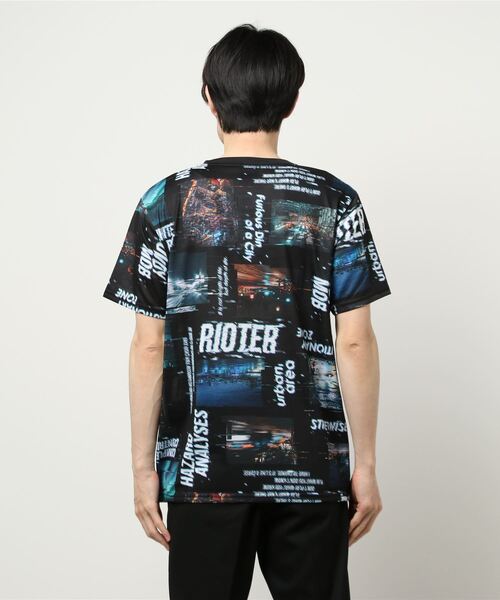 GGD tシャツ ストリート フォト 昇華転写 総柄 tシャツ ロゴ カラフル 