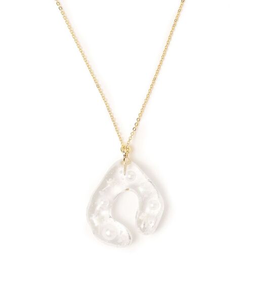 ネックレス alpaca to hana: ミモザ カーブ モチーフ ネックレス