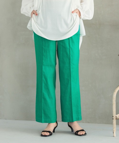 アウトレット品 パンツ リネンブレンドストレートパンツ 2553803 465円 aynaelda.com アウトレット品 パンツ リネンブレンドストレートパンツ 2553803 465円 aynaelda.com