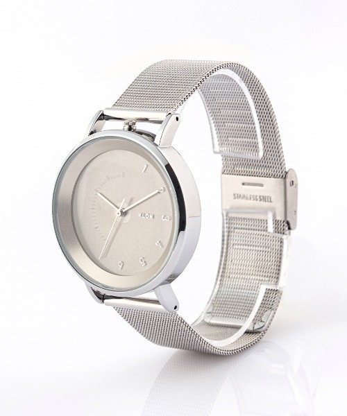 腕時計 KLON SLIM SOLAR STYLE -SILVER MESH- 38mm PAIR WATCH model レディース メンズの画像