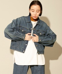 初期タグ Johnbull ジョンブル デニムジャケット レディース M Johnbull デニムジャケット gジャン 10オンスデニムトラッカー