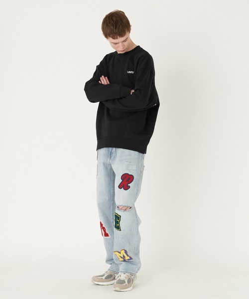 【関税込み】Levi's タン クルーネック スウェットシャツ Levi's スウェット Levi's/リーバイス クルーネック スウェット