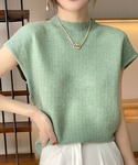 tシャツ 半袖 ジャガードハイネックフレンチス...の詳細画像4
