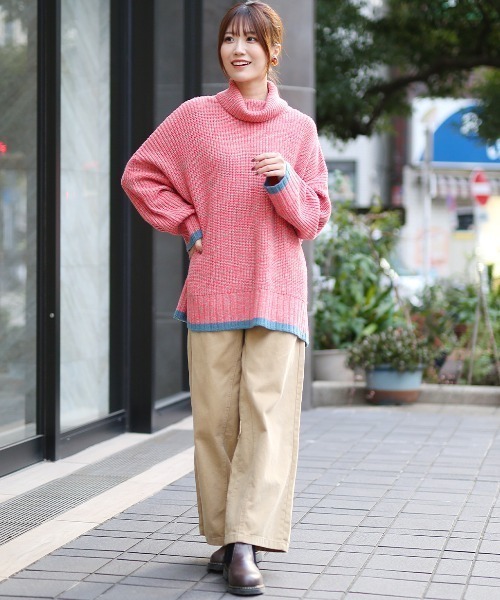 チチカカ（TITICACA） ニット セーター ウォッシャブルカラーミックス