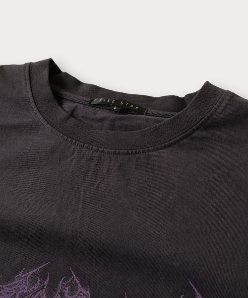 tシャツ ウォッシュ加工ヴィンテージグラフィックロンT/ビッグ