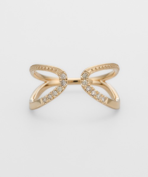 agete（アガット） 指輪 リング K10ダイヤモンドリング レディース