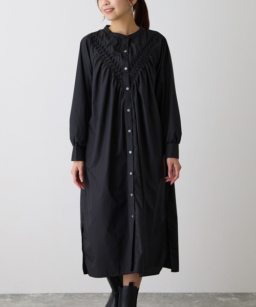 OWLSPALE（オールズペール） ワンピース ピンタックシャツワンピース