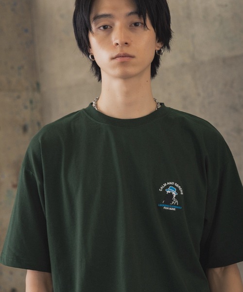 tシャツ 新柄追加 ワンポイント刺繍ロゴ ヒゲおじ / デイリー