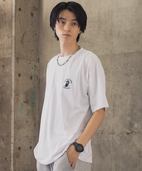 tシャツ 新柄追加 ワンポイント刺繍ロゴ ヒゲおじ / デイリー