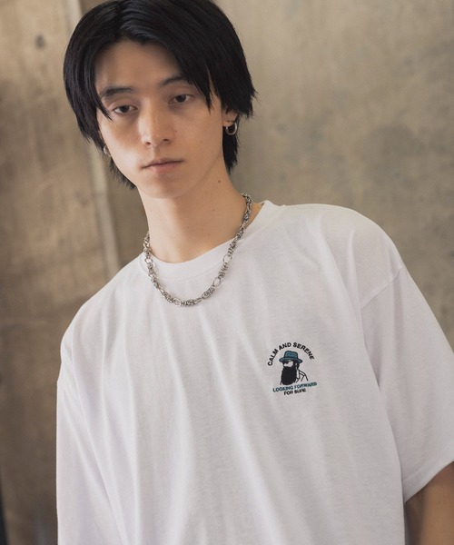 tシャツ 新柄追加 ワンポイント刺繍ロゴ ヒゲおじ / デイリー