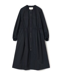 Ballsey（ボールジィ） ノーカラーコート コート ライトタフタ ジップ