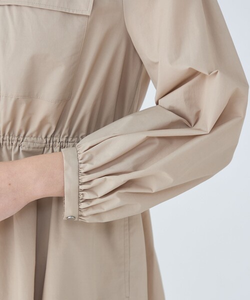 Ballsey（ボールジィ） ノーカラーコート コート ライトタフタ ジップ