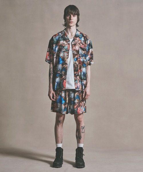 【極美品】MSML☆ART GRAPHIC SHORTS☆総柄ショートパンツ 極美品】MSML☆ART GRAPHIC SHORTS☆総柄ショートパンツ