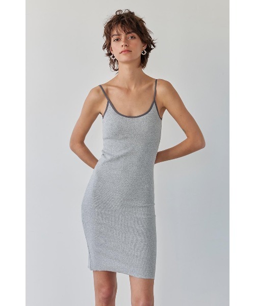 ALEXIA STAM（アリシアスタン） ワンピース Padded Rib Camisole Midi