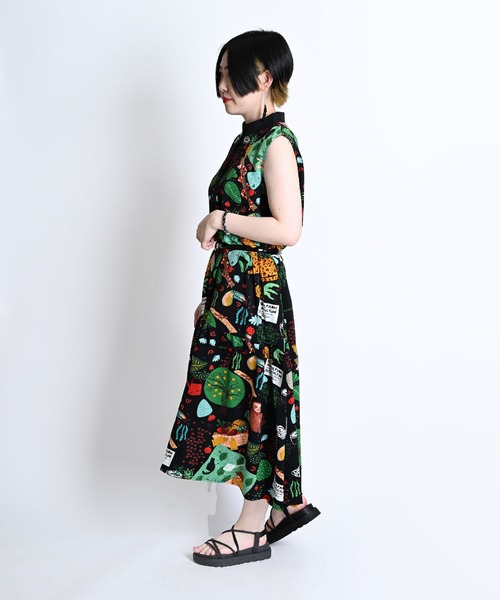 ※イタリア製　Erica【美品】【総柄】ロングノースリーブフレアワンピース 楽天市場】【メール便で送料無料】【レビューを書いて10%OFF