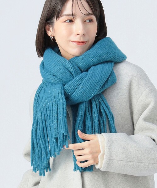 BEAMS HEART（ビームス ハート） ストール マフラー ラメ糸ミックス