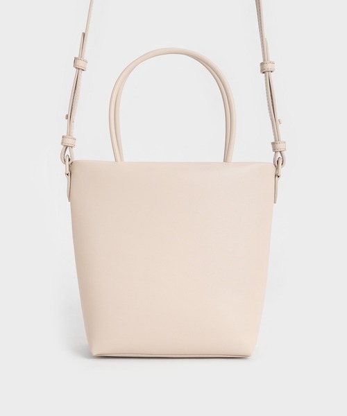 CHARLES & KEITH◆Midori ジオメトリックトートバッグ◆送料込 CHARLES ＆ KEITH トートバッグ Midori ミドリ ジオメトリック