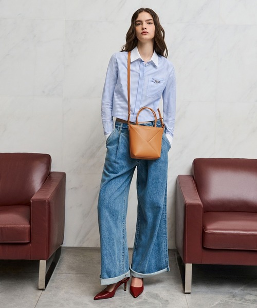 CHARLES & KEITH◆Midori ジオメトリックトートバッグ◆送料込 Midori ミドリ ジオメトリックトートバッグ - ジェットブラック
