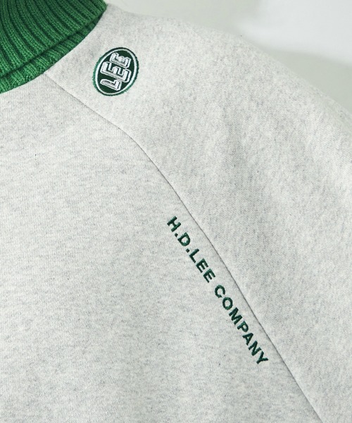 Lee（リー） トレーナー スウェット リブタートルネック 2トーン