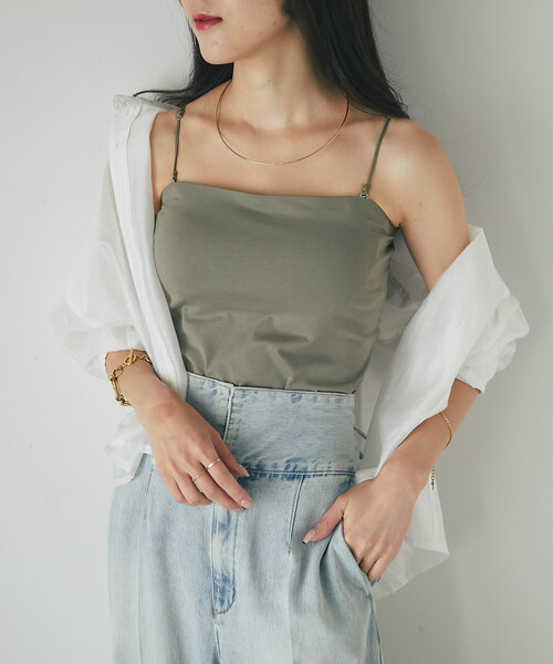 La boutique Bonbon キャミソール 「miki監修」カップ付2WAY