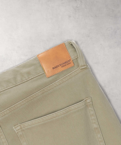BACK NUMBER パンツ 「BACK NUMBER」製品染めカット5ポケット