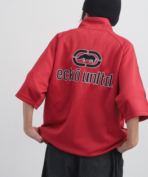 ecko unltd. tシャツ 「ECKO」 メッシュ ロゴ刺繍 半袖 Tシャツ