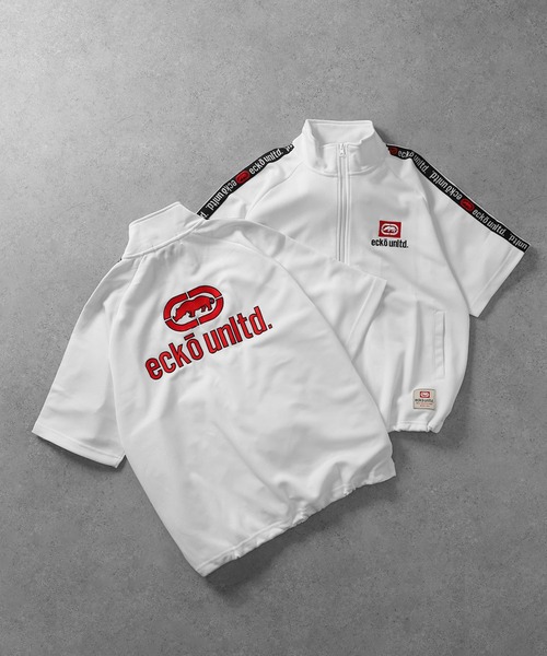 ecko unltd. tシャツ 「ECKO」 メッシュ ロゴ刺繍 半袖 Tシャツ