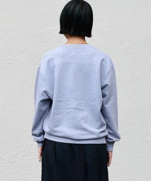 TOP KHAKI ARMYプリント グレー スウェット TOP KHAKI トレーナー スウェット 「TOP KHAKI」ARMY スウェット
