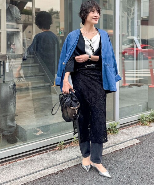 NOLLEY’S / Rie Miller 袖ボリュームショート丈デニムシャツ シャツ｜トップス｜Rie Miller/RM denim(リエミラー/アールエム