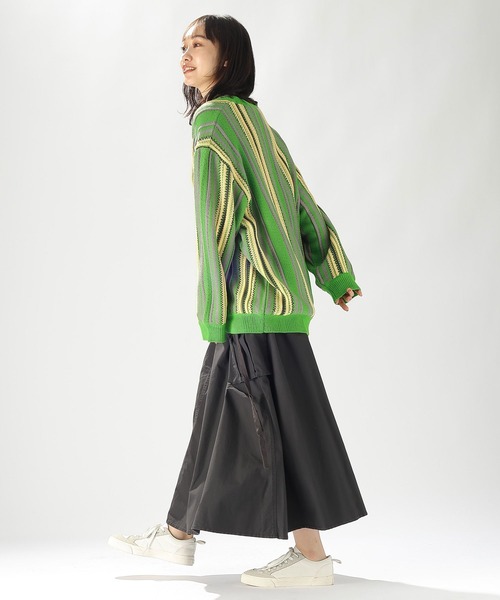 niko and…（ニコアンド） ニットカーディガン SHORT ピンク レディース