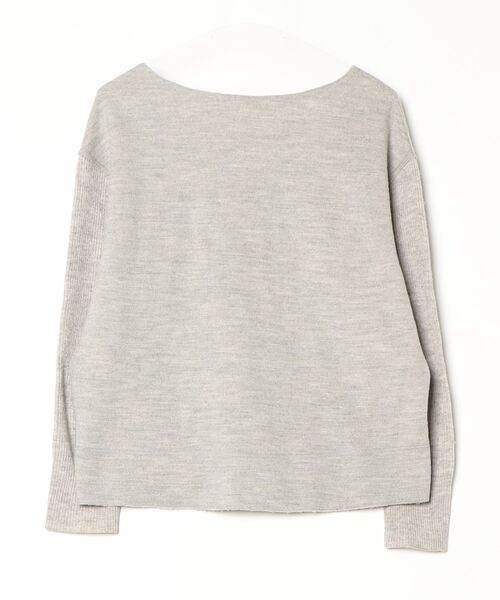 MACPHEE（マカフィー） Vネックニット S グレー レディース : ZOZOTOWN