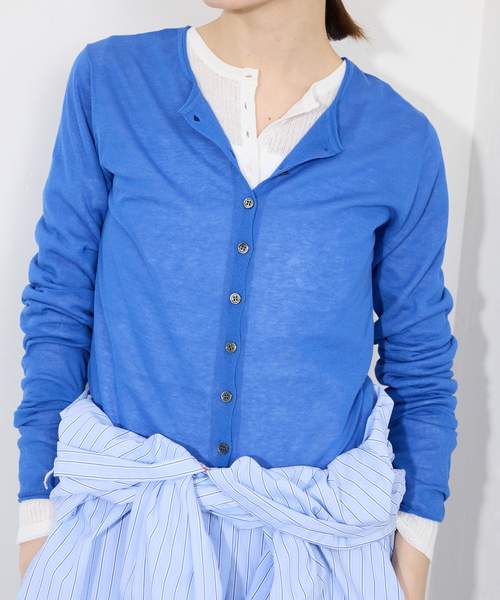 SLOBE IENA カーディガン コットンシルク2wayカーディガン