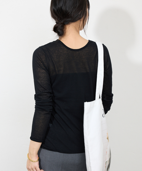 SLOBE IENA カーディガン コットンシルク2wayカーディガン