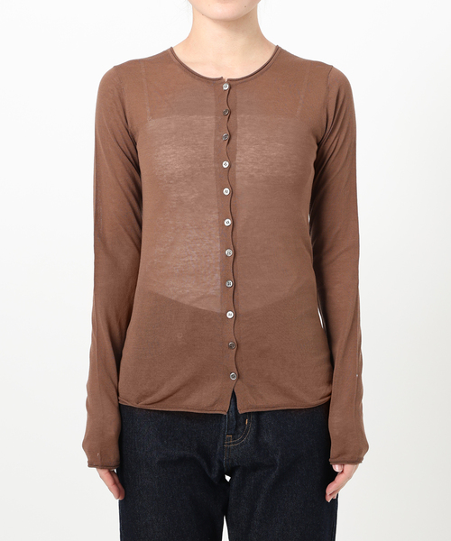 SLOBE IENA - 【新品】 SLOBE IENA カーディガン 前後2WAY 定価14,300円 スローブ イエナ SLOBE IENA コットンシルク2wayカーディガン
