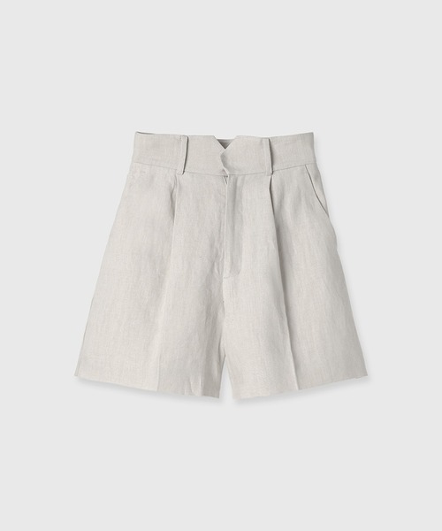 anuans（アニュアンス） パンツ リネンバミューダパンツ レディース