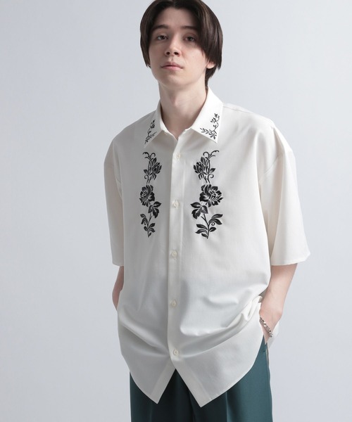 HARE 半袖シャツ HARE 「HARE」 半袖シャツ SMALL ホワイト系その他 メンズ